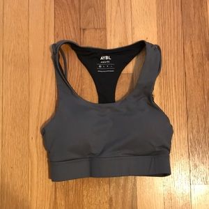 AYBL charcoal Sports Bra